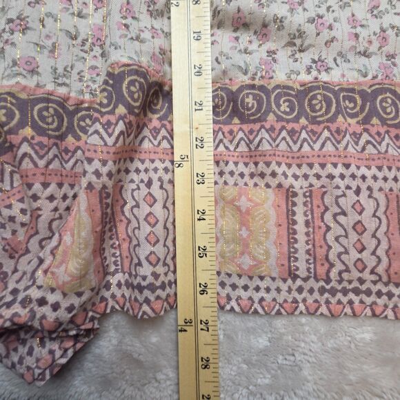 Free People Dream Lover Tunic Size XS Oversized Bohemian Whimsy BOHO - Picture 6 of 6